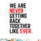 We Are Never Getting Back Together Like Ever For Men Women png, digital download copy.jpg