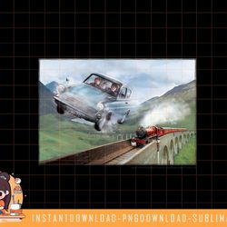 harry potter racing the hogwarts express portrait png, sublimate, digital download