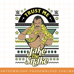 wwe christmas ugly sweater jake the snake t-shirt copy