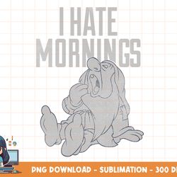 disney snow white sleepy i hate mornings png, sublimation, digital print