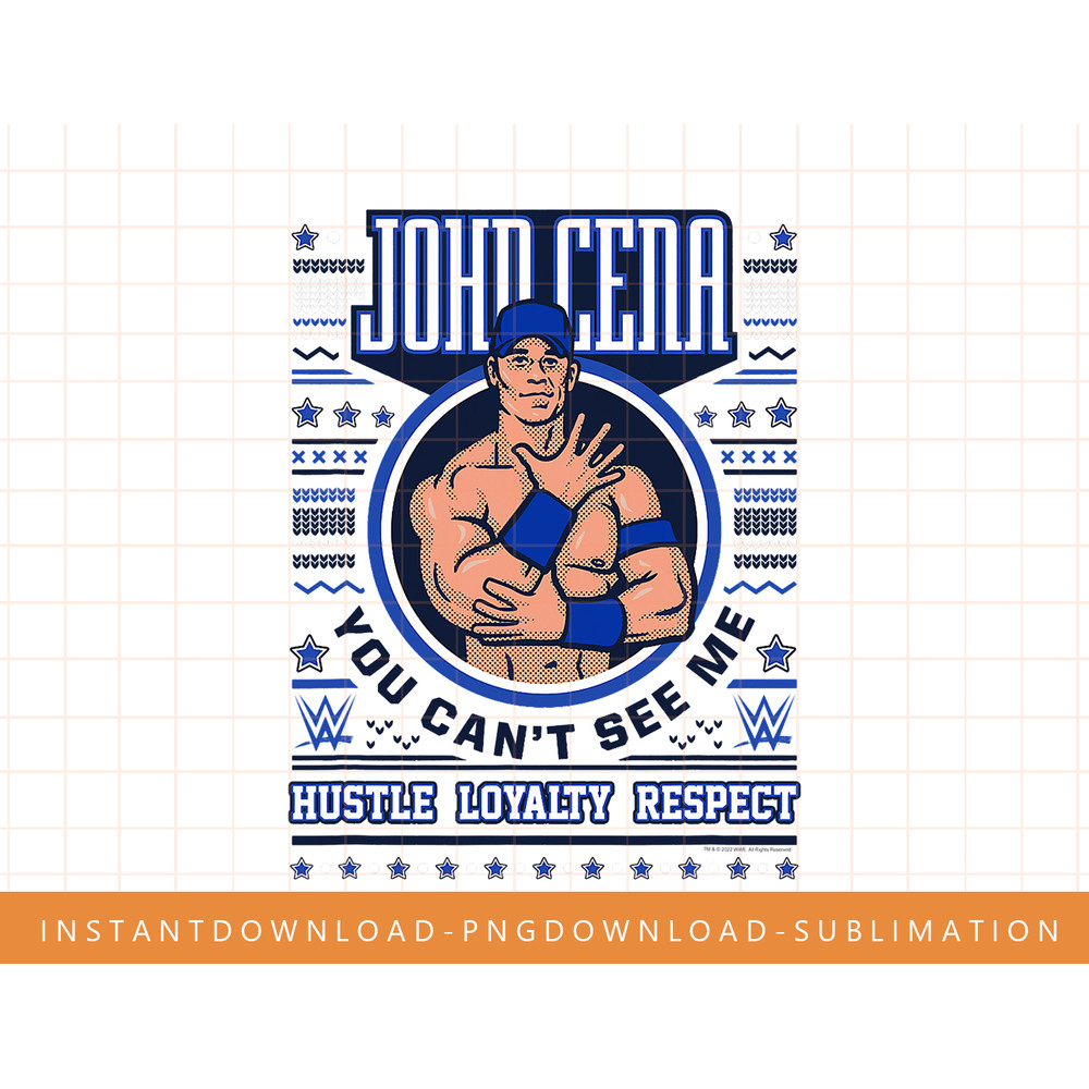 WWE Christmas Ugly Sweater John Cena T-Shirt copy.jpg