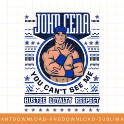 wwe christmas ugly sweater john cena t-shirt copy