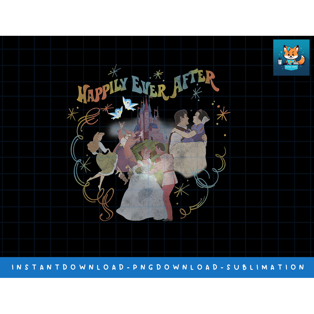 Disney Princess Couples Dancing Happily Ever After png, sublimate, digital print.jpg