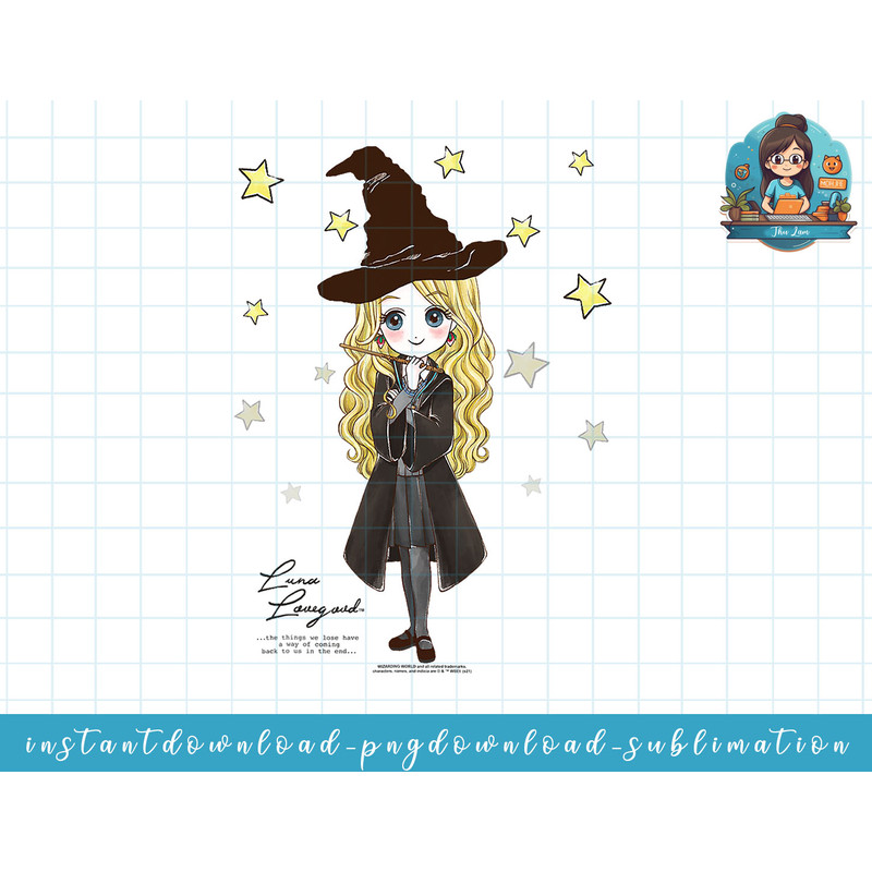Harry Potter Luna Lovegood Quote and Stars png, sublimate, digital download.jpg