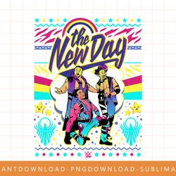 wwe christmas ugly sweater new day t-shirt copy