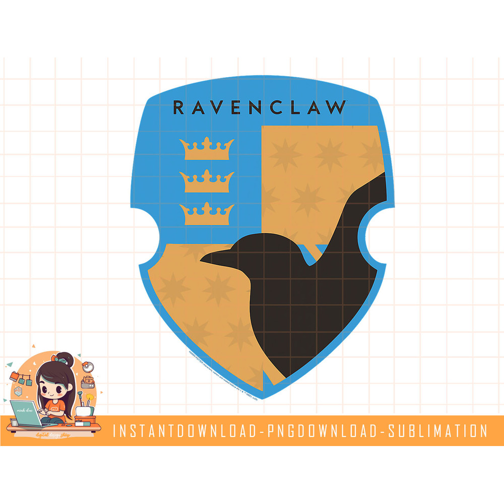 Harry Potter Ravenclaw Four Square Shield Crest png, sublimate, digital download.jpg