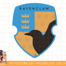 harry potter ravenclaw four square shield crest png, sublimate, digital download