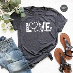 love t-shirt, nurse life t shirt, health care t-shirt, quarantine tshirts, heart stethoscope shirt, cute doctor gift, va