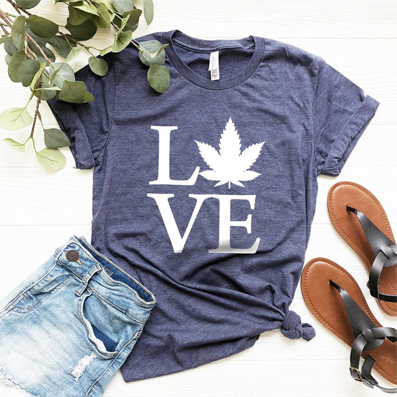 Love Weed Shirt, Weed Tshirt, Cannabis Leaf T-Shirt, Marijuana Shirt, Weed T Shirt, Smoker Shirt,  Smoke Weed Shirt - 5.jpg