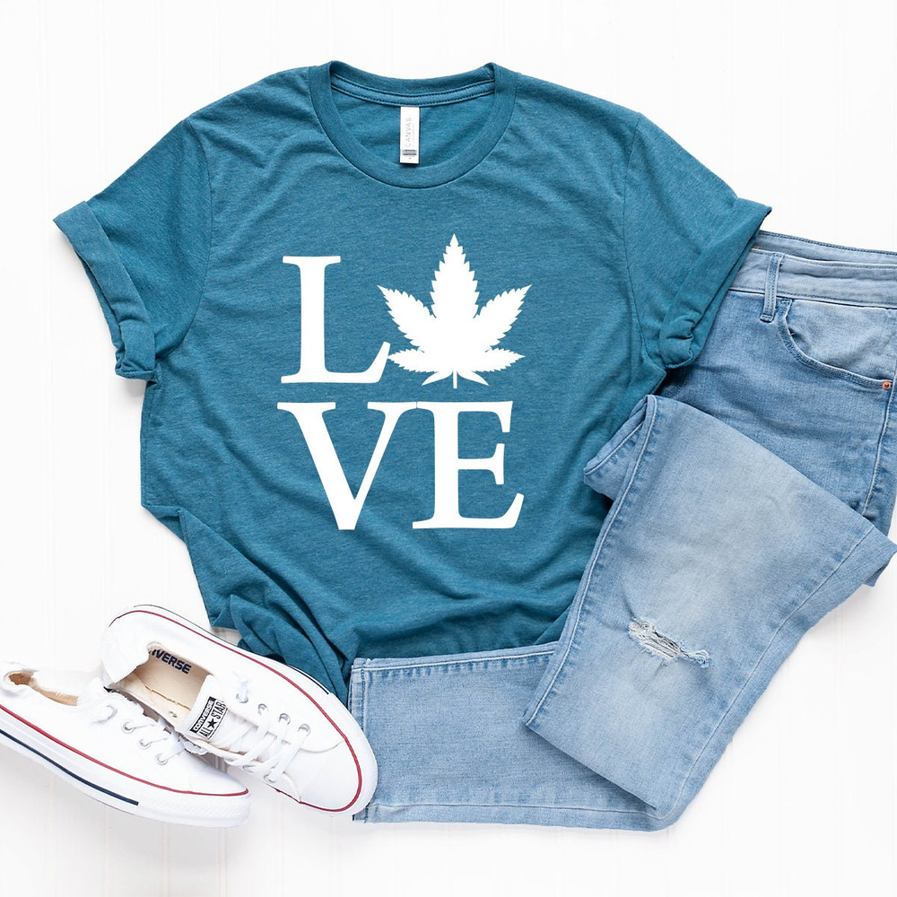 Love Weed Shirt, Weed Tshirt, Cannabis Leaf T-Shirt, Marijuana Shirt, Weed T Shirt, Smoker Shirt,  Smoke Weed Shirt - 6.jpg