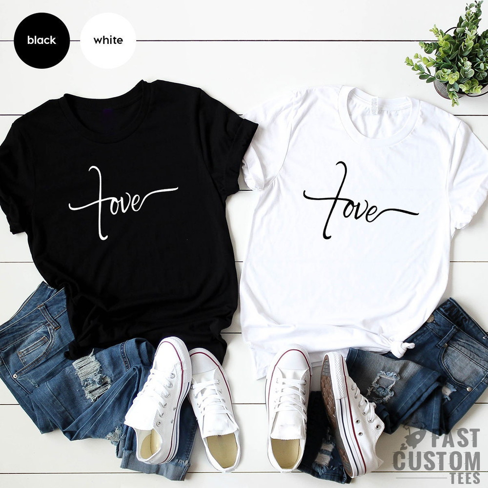 Love With Cross Shirt, Love TShirt, Love Woman Shirt, Religious Shirt, Love T Shirt, Gift For Love, Cute Woman Shirt, Shirt For Woman - 6.jpg