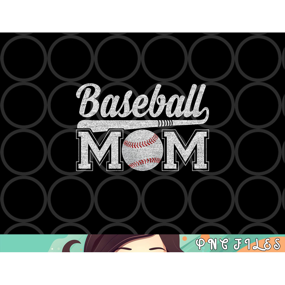 Womens Baseball Mom Mothers Day for Mama Mommy of Baseball Player png, digital download copy.jpg