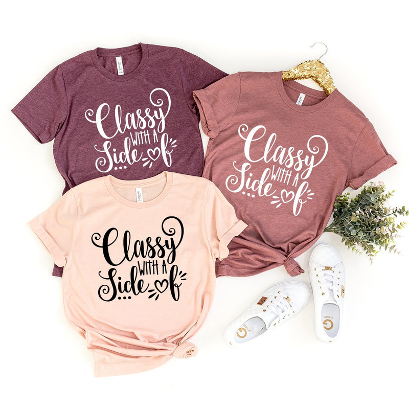Mama Girl Shirt, Matching Mom And Baby Tee, Classy With A Side Of , Mama Shirt, Mama And Me Shirt, Mother Daughter Shirt - 8.jpg