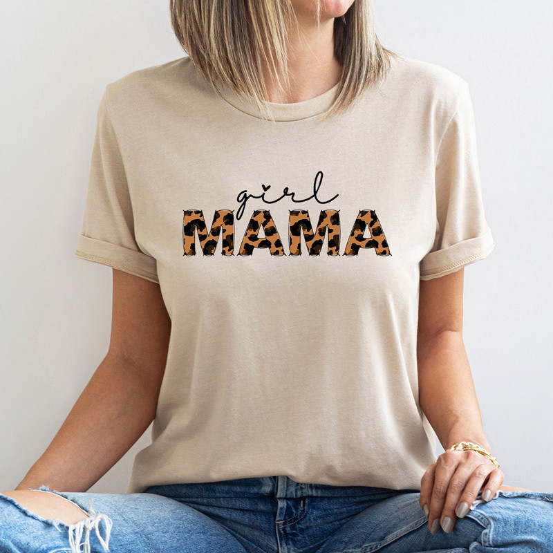 Mama Leopard Print Crewneck Shirts, Aesthetic Shirts for Girl Mama, Minimalist Girl Mama Sweatshirt, Mothers Day Gifts for Girl Mom - 3.jpg