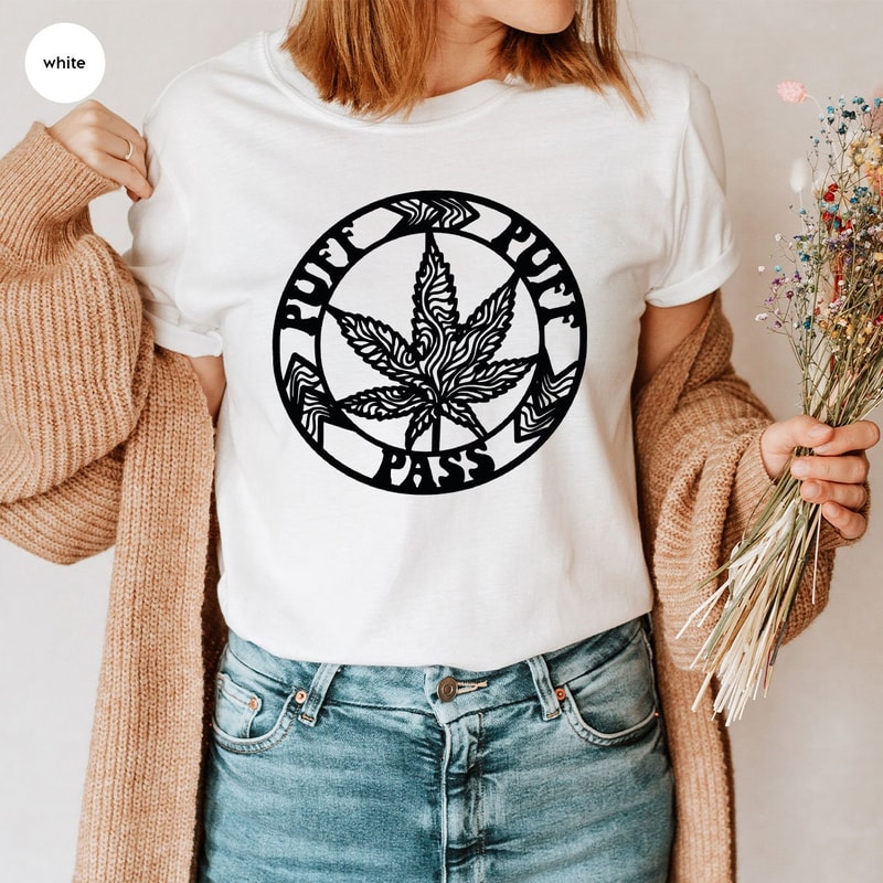 Marijuana Leaf Shirt, Smoker Sweatshirt, 420 T-Shirt, Stoner Gifts, Weed Shirt, Pot Head Graphic Tees, Marijuana Shirt, Stoner Shirt - 2.jpg