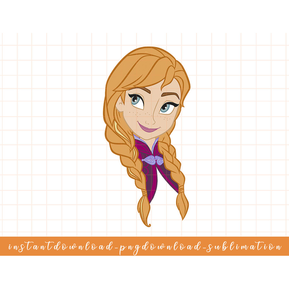 Disney Frozen Anna Big Face Portrait png, sublimate, digital download.jpg