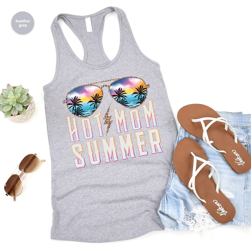 Mom Tank, Summer Tank, Beach Vneck Tank, Gift for Mom, Holiday Graphic Tees, Mama Tank, Vacation Tank, Mom Gift, Summer Outfit - 3.jpg