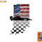 Womens Indiana American Flag to Checkered Flag Graphic V-Neck png, digital download copy.jpg