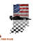 Womens Indiana American Flag to Checkered Flag Graphic V-Neck png, digital download copy.jpg