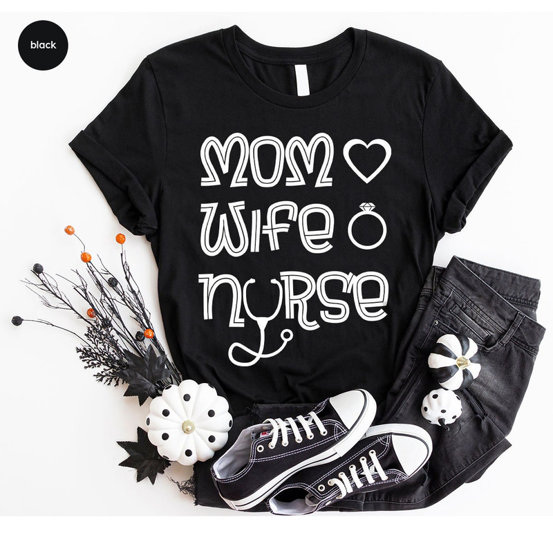 Mothers Day Shirt, Wife Vneck Shirt, Mom Shirt, Cute Mama Shirt, Nurse Gift, Mom Gift, Gift for Wife, Nurse Shirt, Mothers Day Gift - 6.jpg
