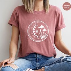 mushroom shirt, mushroom gift, celestial shir for women, magic mushroom sweatshirt, nature shirt, gift for her, plant te
