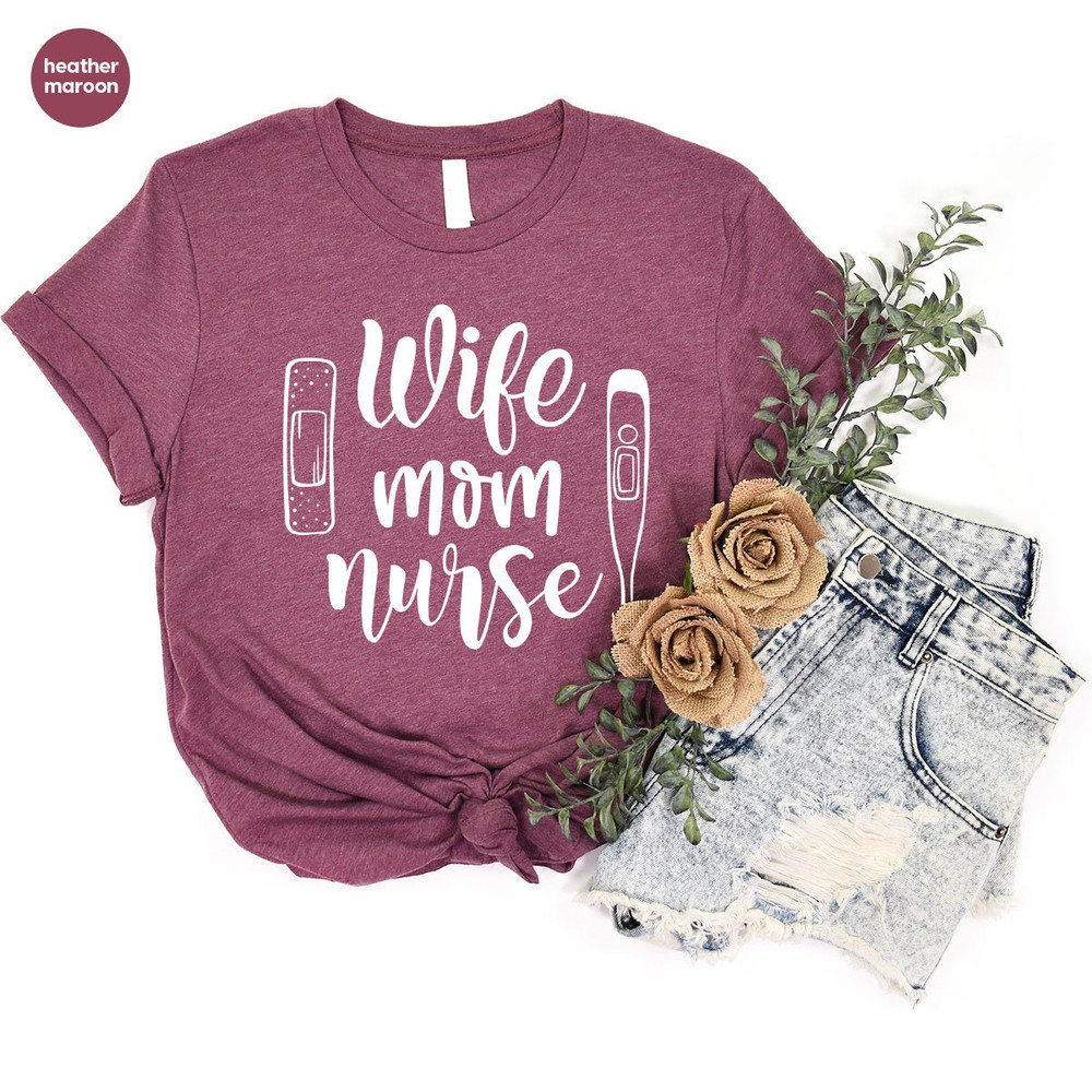 Nurse Gift, Mothers Day Shirt, Nurse Crewneck Sweatshirt, Gift for Mom, Shirt for Wife, Mom Shirt, Mama Outfit, Nurse Shirt, Gift for Wife - 5.jpg