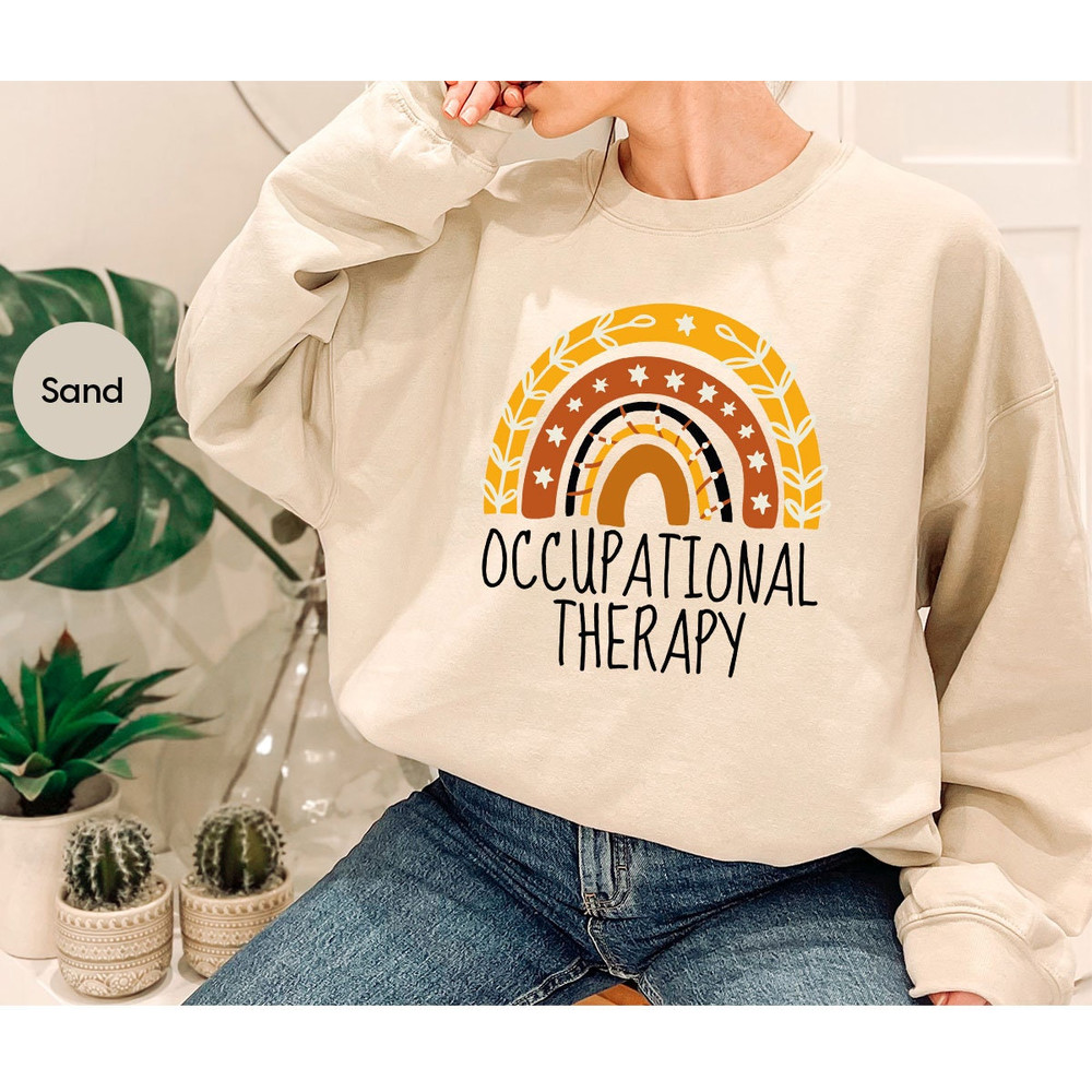 Occupational Therapist Crewneck Sweatshirt, Therapy Outfit, Gift for Therapist, Occupational Therapy Shirt, Mental Health T-Shirt - 7.jpg