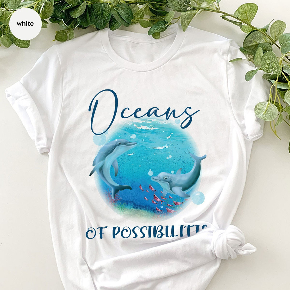 Ocean Dolphin Shirts, Graphic Tees, Gifts For Librarian, Gifts For Readers, Ocean Themed Tee, Kids Reading Shirts, Shirts For Women - 6.jpg