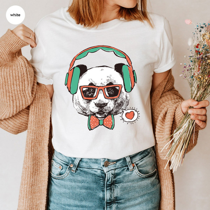 Panda Graphic Tees, Panda Shirt for Women, Panda Shirt, Cool Panda T-Shirt, Cute Animal T-Shirt, Panda Gifts, Gift for Her, Cute Outfit - 6.jpg