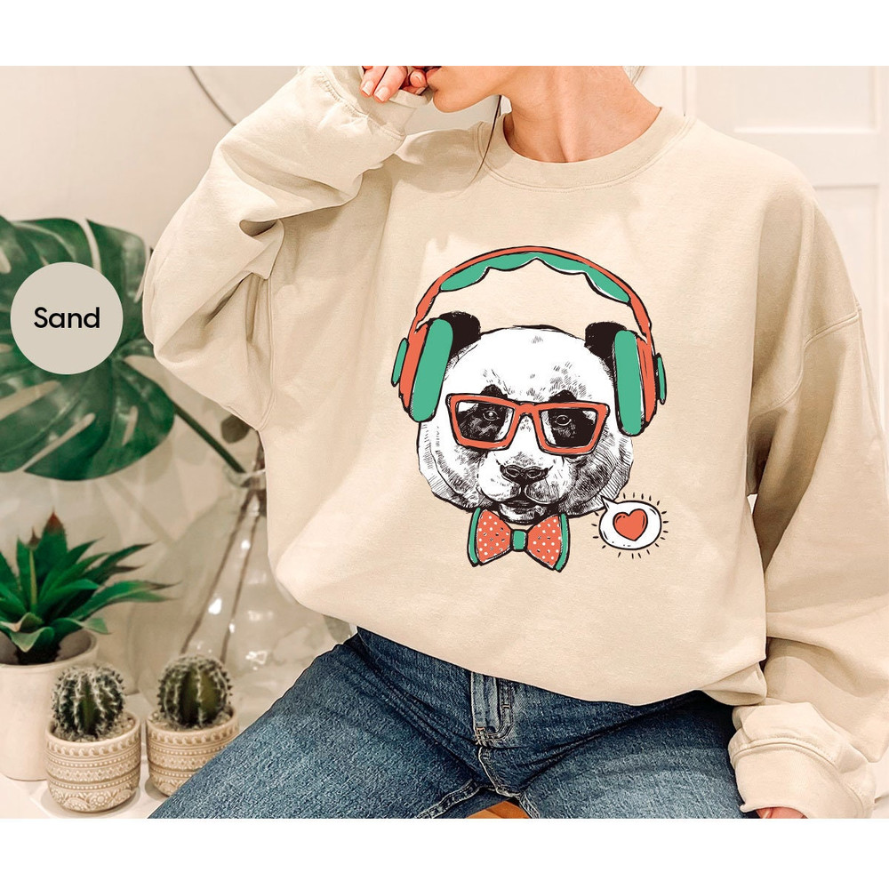 Panda Graphic Tees, Panda Shirt for Women, Panda Shirt, Cool Panda T-Shirt, Cute Animal T-Shirt, Panda Gifts, Gift for Her, Cute Outfit - 7.jpg