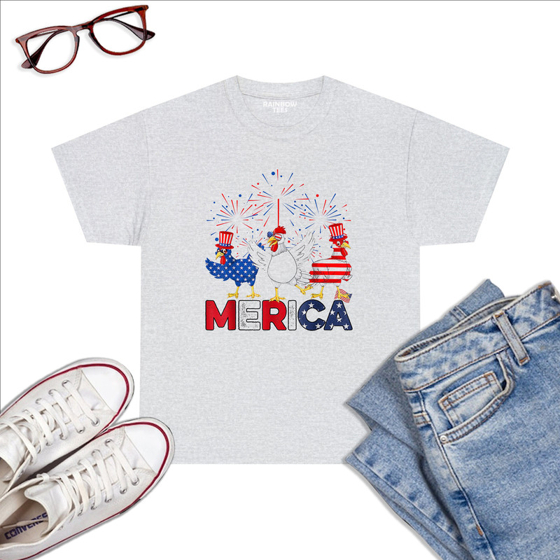 Cute-Red-White-Blue-Chicken-American-Flag-Farmer-4th-Of-July-T-Shirt-Ash.jpg