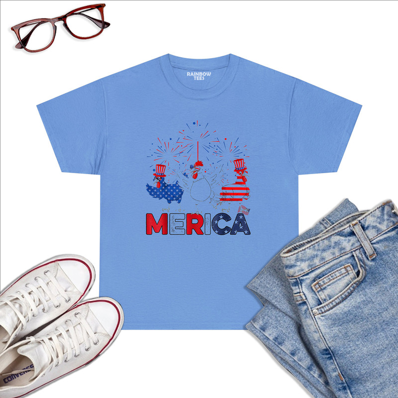 Cute-Red-White-Blue-Chicken-American-Flag-Farmer-4th-Of-July-T-Shirt-Carolina-Blue.jpg
