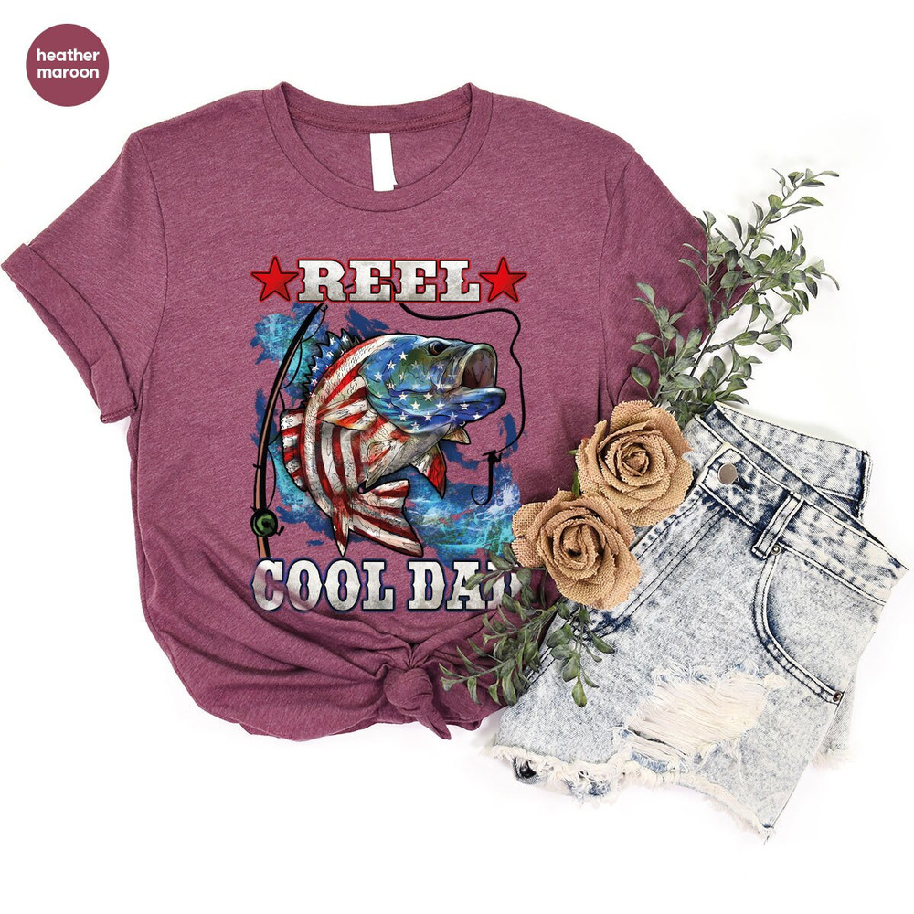 Patriotic Dad Shirt, Fathers Day Gifts, 4th of July Shirt, Fathers Day Shirt, American Flag Graphic Tees, Dad Gifts, Fishing Daddy Outfit - 8.jpg