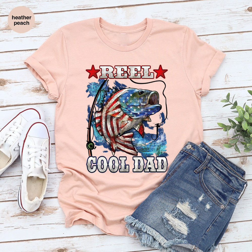 Patriotic Dad Shirt, Fathers Day Gifts, 4th of July Shirt, Fathers Day Shirt, American Flag Graphic Tees, Dad Gifts, Fishing Daddy Outfit - 9.jpg