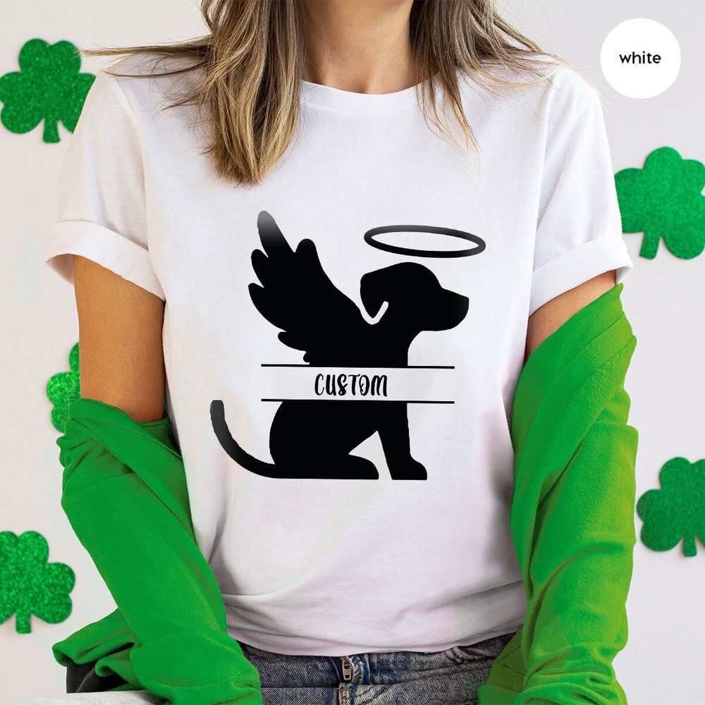 Personalized Dog Memorial Gift, Bereavement TShirt, Custom Dog Name VNeck Shirt, Pet Loss Tee, Rest In Peace Graphic Tees, Gift for Dog Mom - 4.jpg