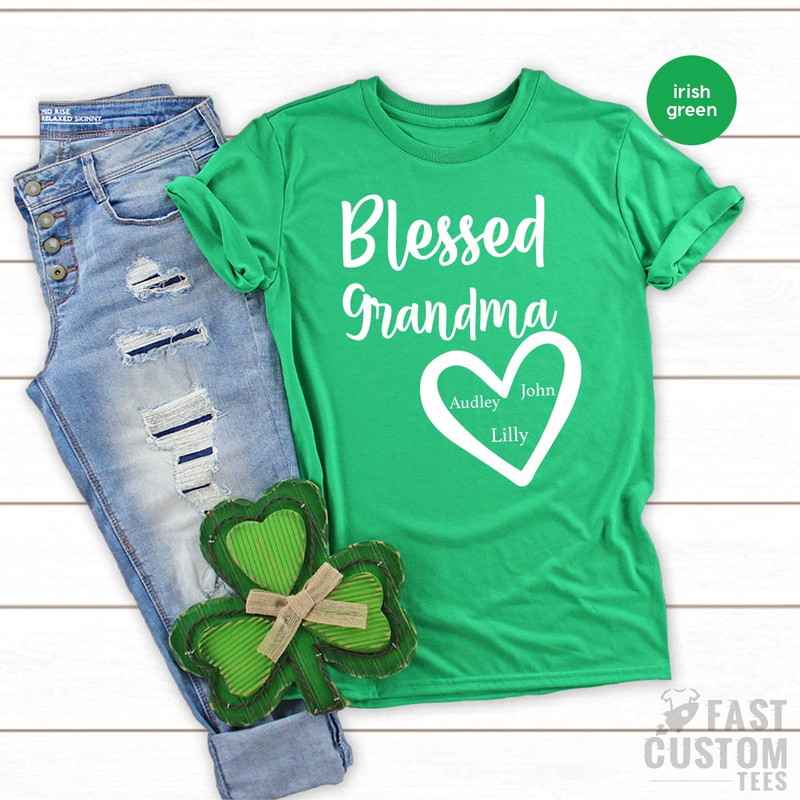 Personalized Grandma Shirt, Custom Grandma Tee, Blessed Grandma Shirt, Gift From Grandma, Grandmother Tees, Grandma Shirt, Grandma Gifts - 7.jpg