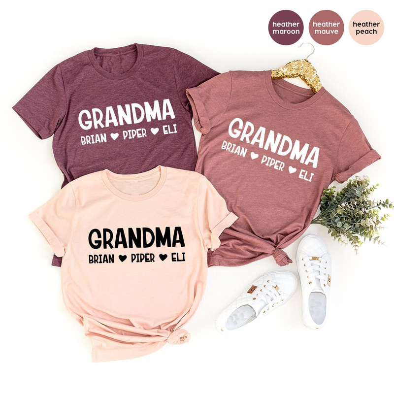 Personalized Grandma Shirt, Custom Grandma Tee, Grandma T Shirt, Gift From Grandma, Grandmother Tees, Grandma Shirt, Grandma Gifts - 1.jpg