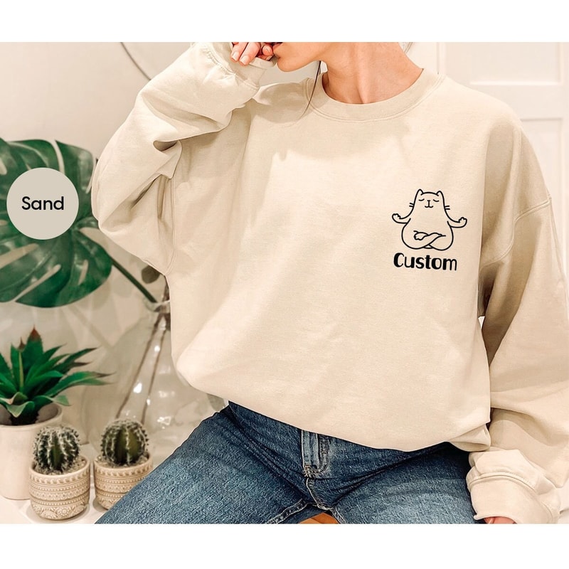 Personalized Meditation Sweatshirt, Yoga Gifts, Gifts for Mom, Mother's Day Long Sleeve Shirt, Custom Funny Hoodies and Sweaters - 1.jpg