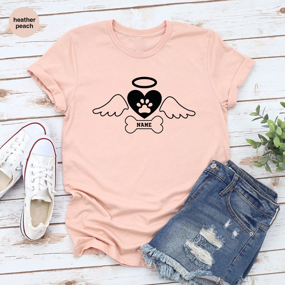Pet Loss Gift, Custom Dog Memorial TShirt, Memorial Outfit, Personalized Dog Name Shirt, Bereavement Shirt, Dog Owner Clothes, Rest In Peace - 5.jpg