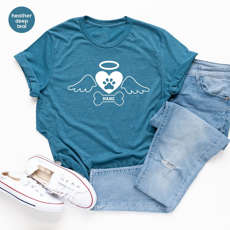 Pet Loss Gift, Custom Dog Memorial TShirt, Memorial Outfit, Personalized Dog Name Shirt, Bereavement Shirt, Dog Owner Clothes, Rest In Peace - 8.jpg