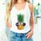Pineapple Tank, Summer Tank, Holiday Tank, Funny Pineapple Graphic Tees, Beach Vneck Tank, Summer Outfit, Gift for Her - 2.jpg