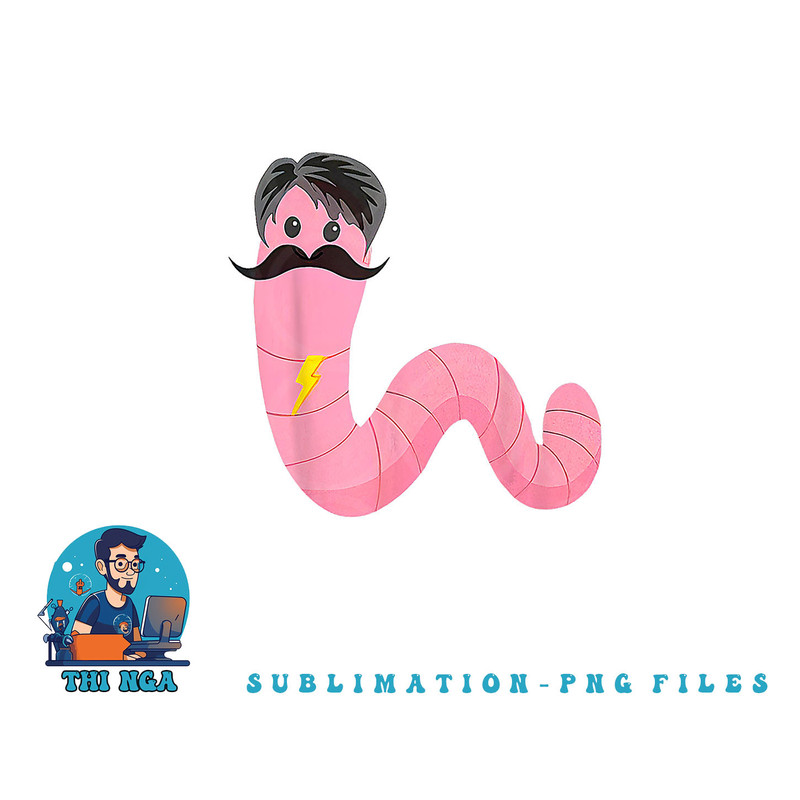 Worm With A Mustache James Tom Ariana Reality png, digital download copy.jpg