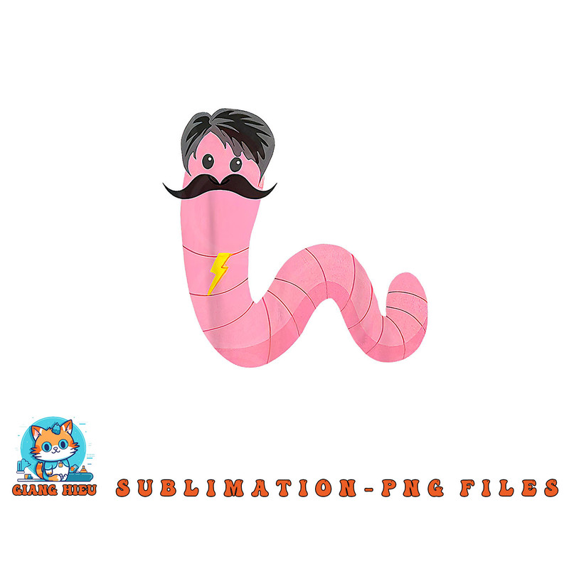 Worm With A Mustache James Tom Ariana Reality png, digital download copy.jpg