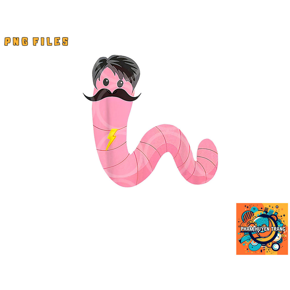 Worm With A Mustache James Tom Ariana Reality png, digital download copy.jpg