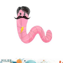 worm with a mustache james tom ariana reality png, digital download copy
