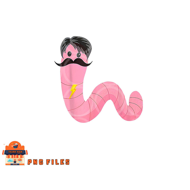 Worm With A Mustache James Tom Ariana Reality png, digital download copy.jpg