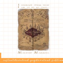 harry potter marauder s map words png , sublimate, digital download