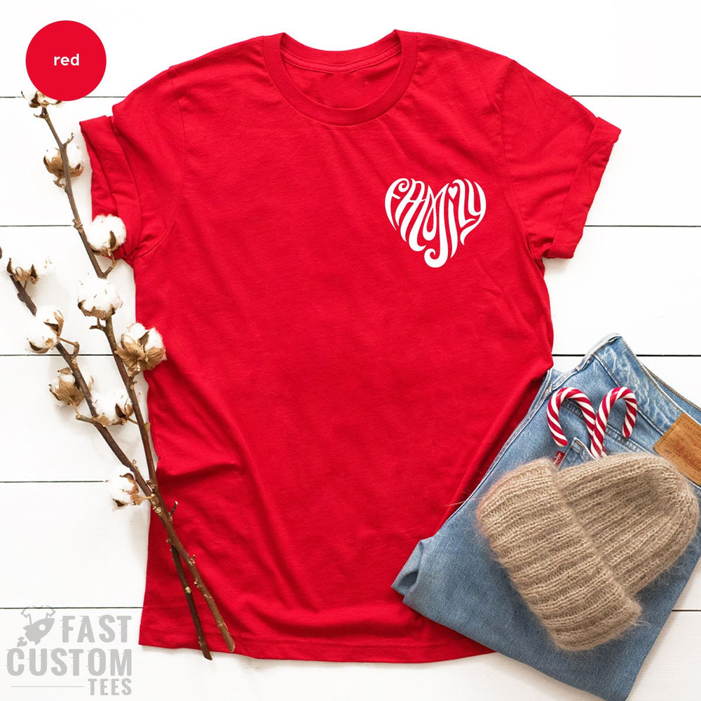 Pocket Family Love Shirt, Heart Family T Shirt, Family Matching Shirt, Family Gift Shirts, Family Members T-Shirt - 4.jpg