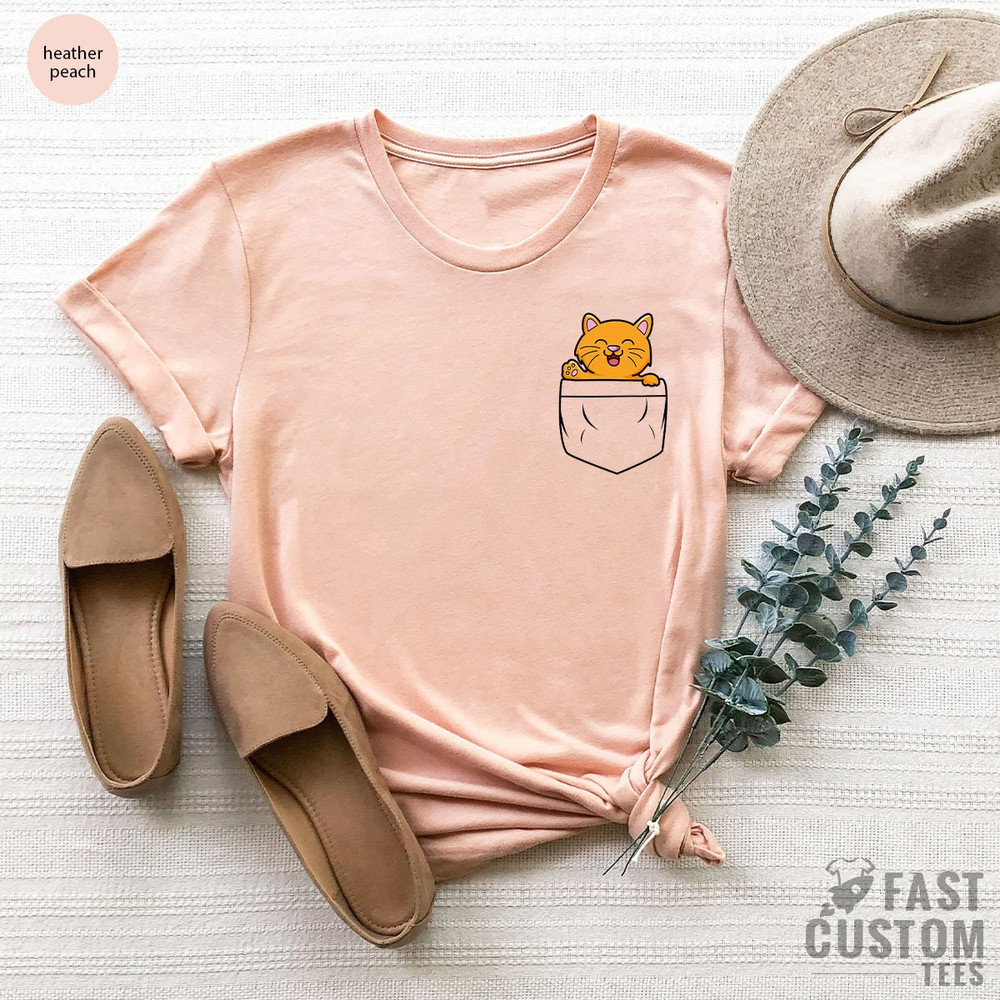 Pocket Cat Shirt, Cat Shirt, Cat Lover Shirt, Pocket Cat Toddler, Cat Lover Gift, Cute Cat Shirt, Cat Mom Shirt, Cat Dad, Gifts for Women - 6.jpg