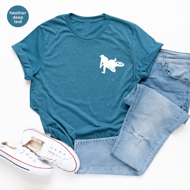 Pocket Motorcycle T-Shirt, Cool Racing Birthday Gifts, Motorcross Clothing, Dirt Bike Outfit, Trendy Motocross Graphic Tees, Gifts for Women - 3.jpg